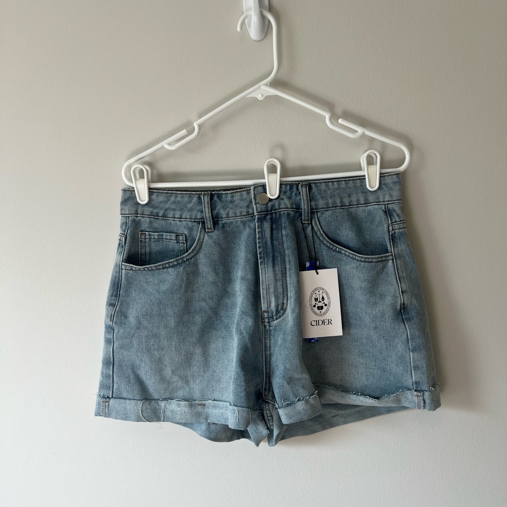 Cider Women's Blue Denim Shorts